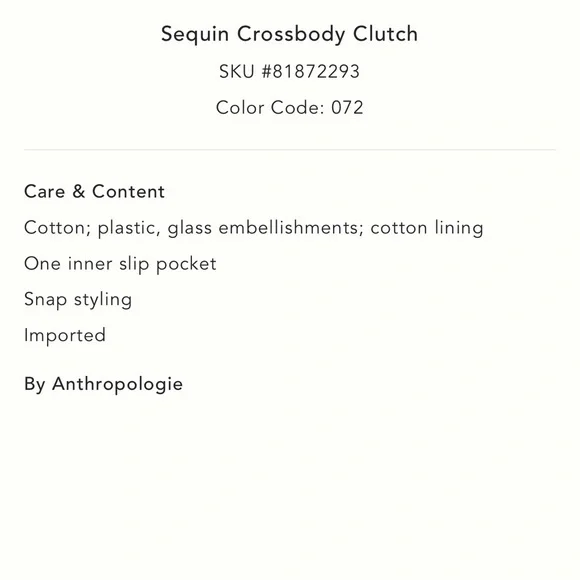 Sequin Crossbody Clutch - Picture 4 of 6